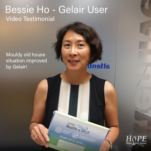 Bessie Ho talks about how Gelair Health-e Split helped in a mouldy old house situation