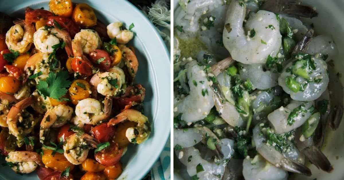 Lemon Garlic-Herb Shrimp And Tomatoes Recipe
