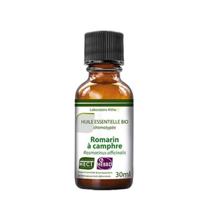 100% Organic Rosemary Var. Camphor Essential (Rosmarinus officinalis) Oil