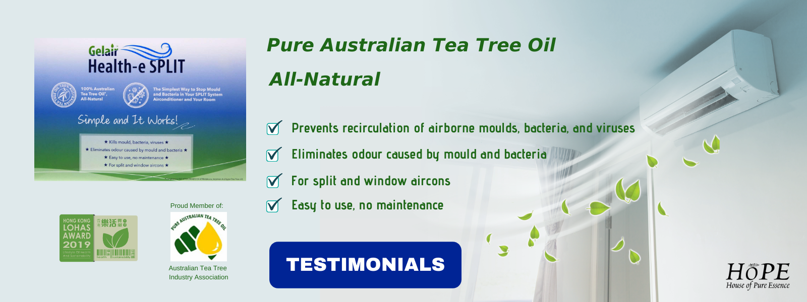 Gelair Health-e Split Testimonials