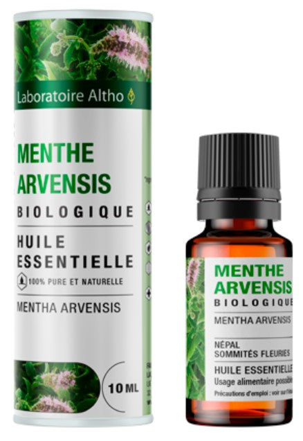 100% Organic Menthe arvensis essential oil, 10ml