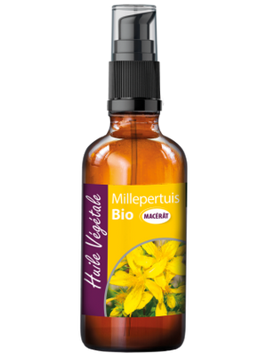 100% Organic St. John's wort oil (macerate in organic olive oil)