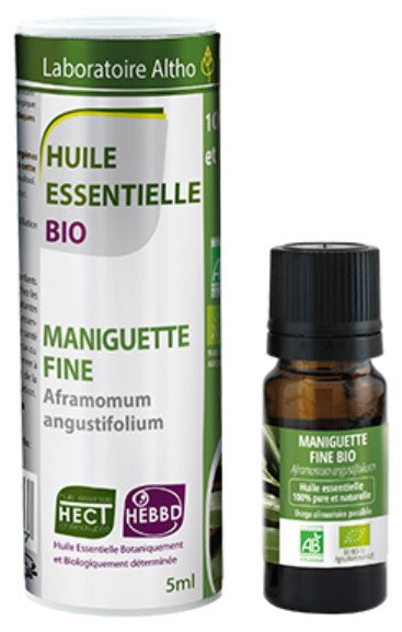 100% Organic Maniguette fine (Aframomum Angustifolium) essential oil, 5ml