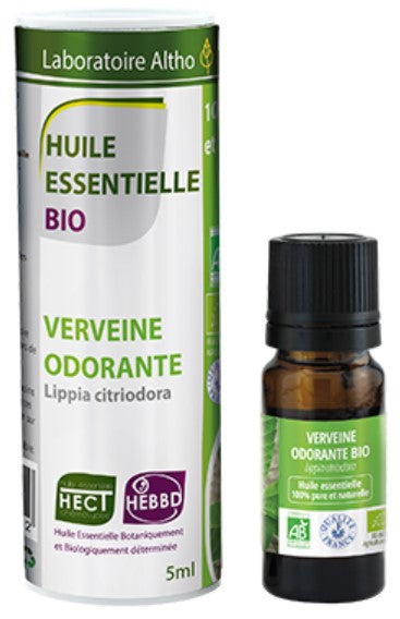 100% Organic Lemon Beebrush (Lippia Citriodora) Essential Oil, 5 mL