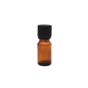 10 mL amber bottle with dropper insert, tamper-evident and childproof black cap - House of Pure Essence