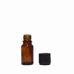 10 mL amber bottle with dropper insert, tamper-evident and childproof black cap - House of Pure Essence