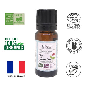 100% Organic Geranium Essential Oil, Pure 10 mL