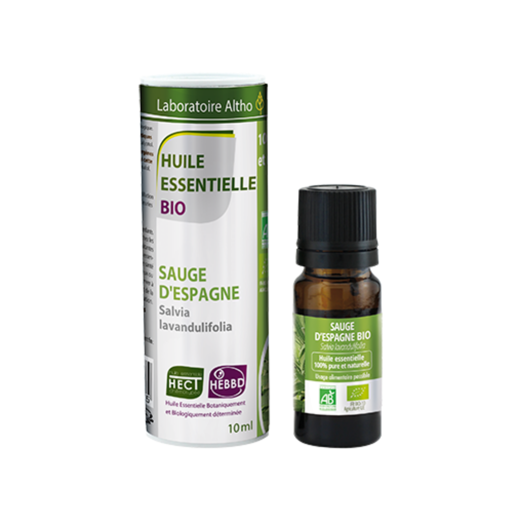 100% Organic Spanish Sage (Salvia lavandulifolia) Essential Oil, 10 mL