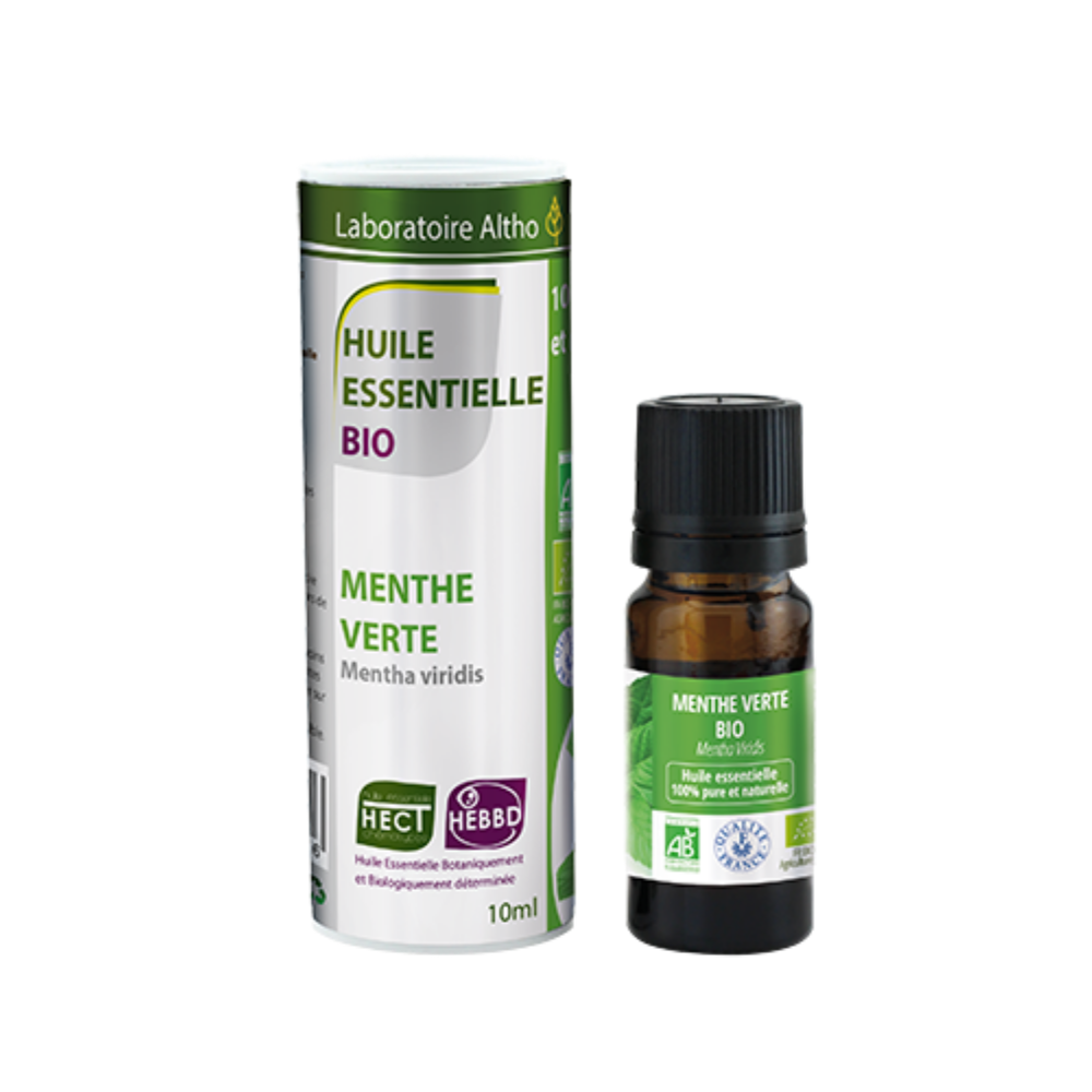 100% Organic Spearmint (Mentha viridis) Essential Oil, 10 mL